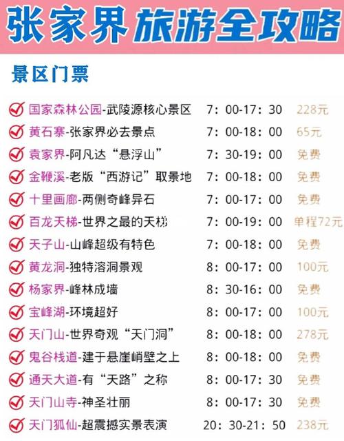 张家界门票免票政策