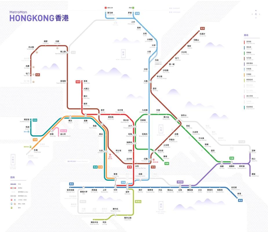 香港地铁线路图2024最新