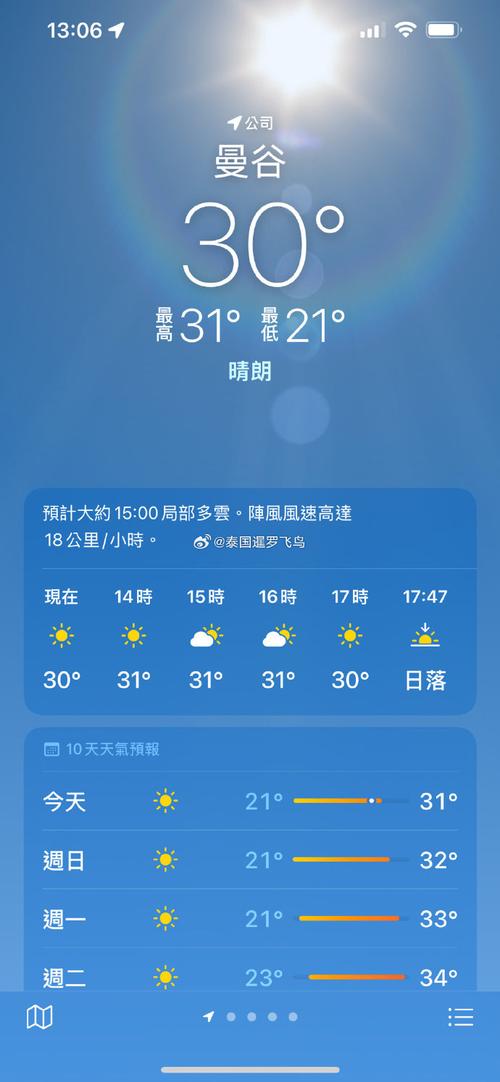 泰国天气预报15天泰国天气预报15天查询百度